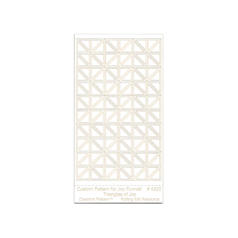 RMR Laser Texture Paper - Triangles of Joy - 50 x 89mm