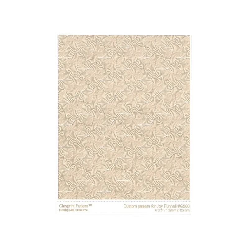 RMR Laser Texture Paper - Whirls of Joy Reversed - 102 x 127mm