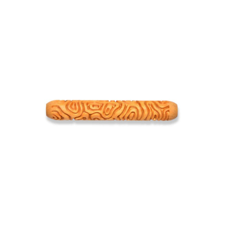 Wooden Texture Hand Roller - Topographic