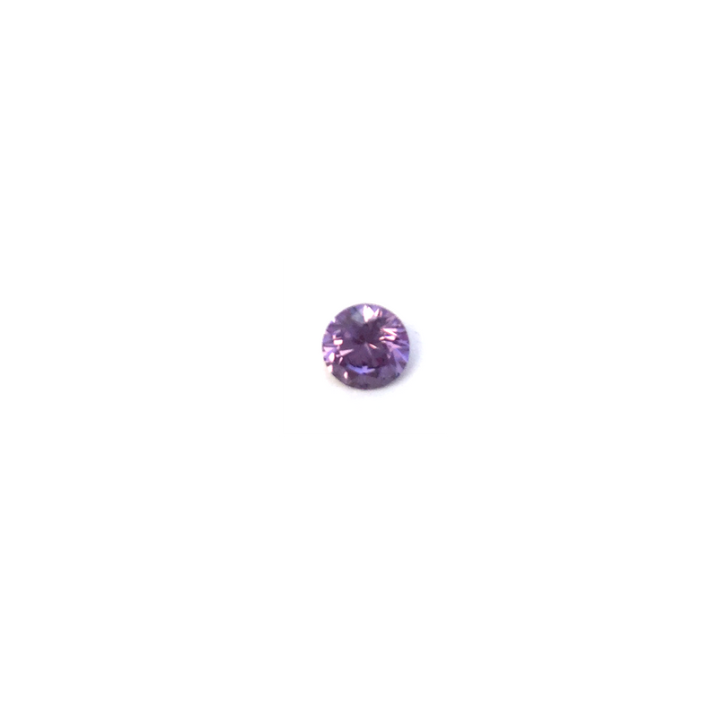 Cz Gemstone - Amethyst Round