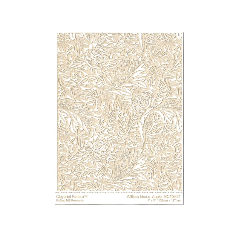 RMR Laser Texture Paper - William Morris Apple - 102 x 127mm