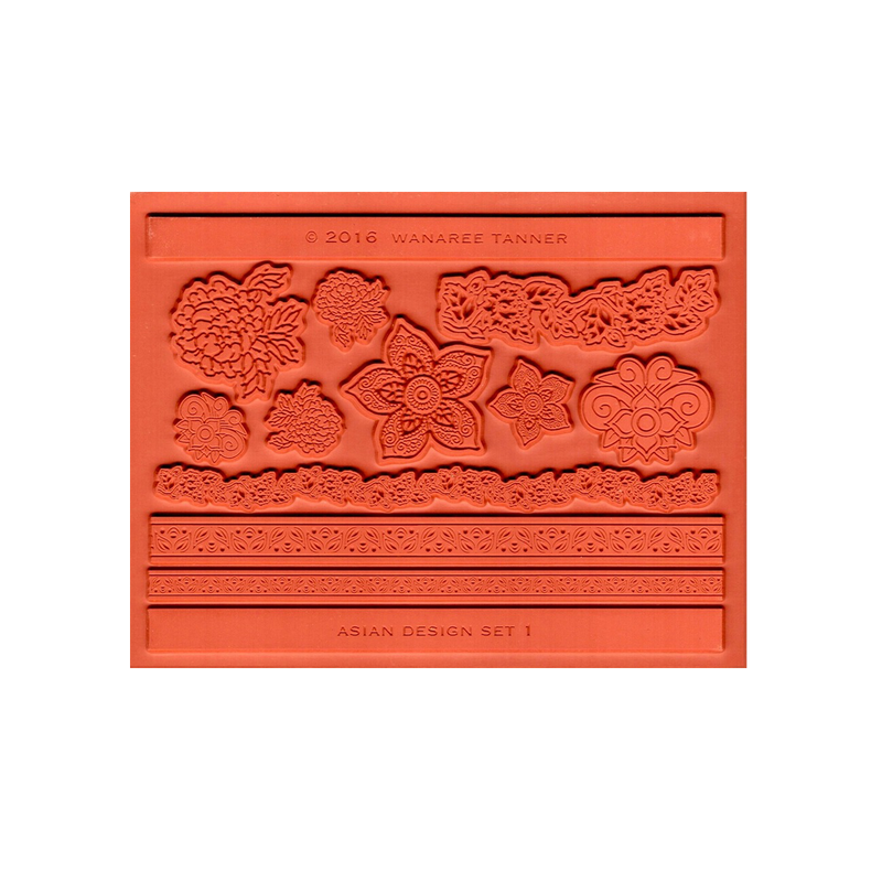 Wanaree Tanner Signature Texture Plate - Asian 1 - Henna Bloom