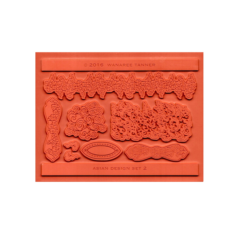 Wanaree Tanner Signature Texture Plate - Asian 2 - Tibetan Smoke & Fire