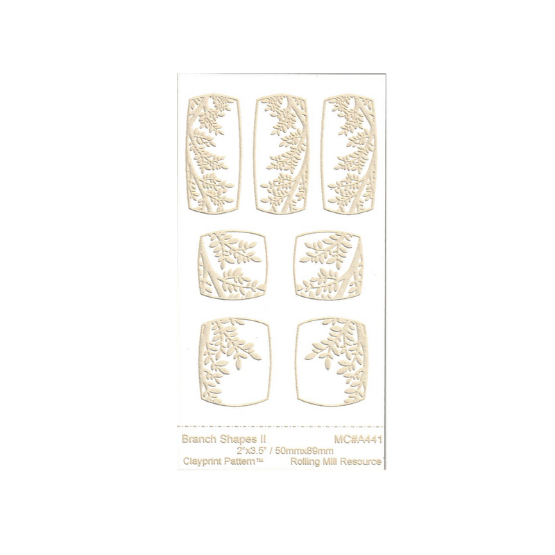 RMR Laser Texture Paper - Branch Shapes II - 50 x 89mm