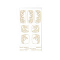 RMR Laser Texture Paper - Branch Shapes II - 50 x 89mm