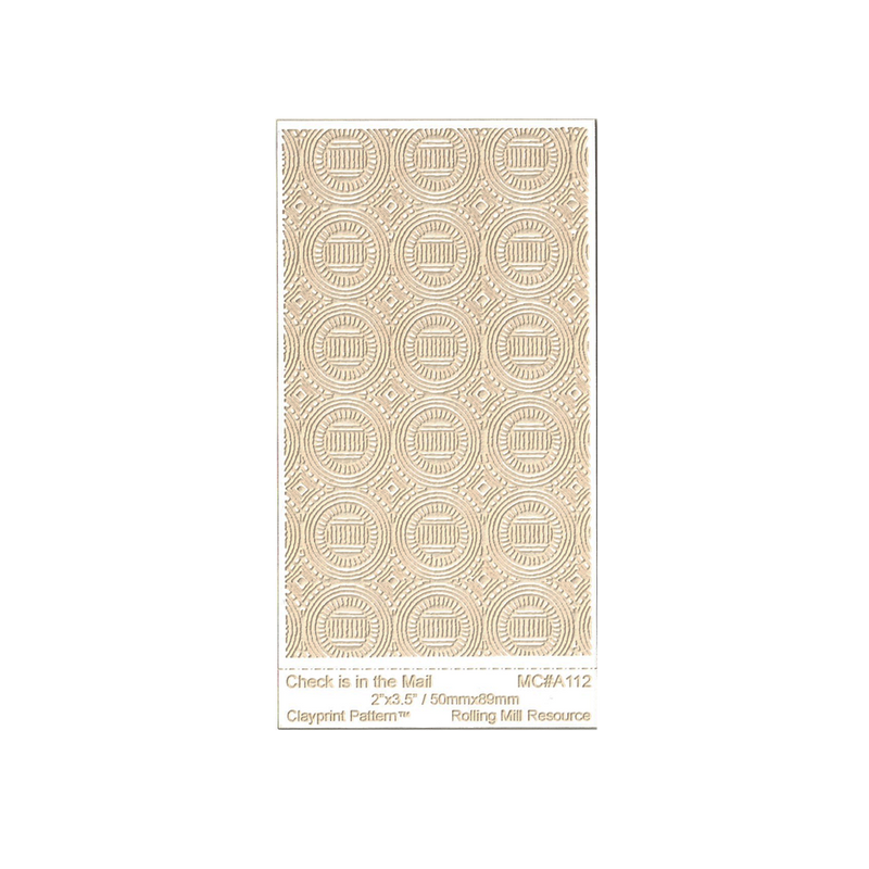 RMR Laser Texture Paper - Check Is In The Mail - 50 x 89mm