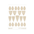 RMR Laser Texture Paper - Cracked Paint Shapes - 102 x 127mm