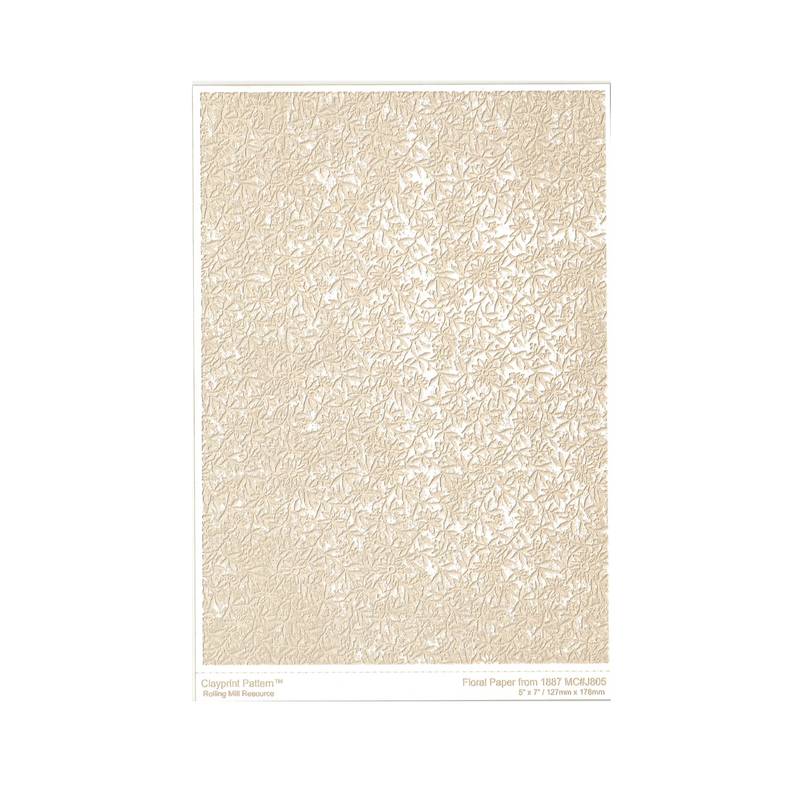 RMR Laser Texture Paper - Floral Paper - 127 x 178mm