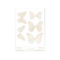 RMR Laser Texture Paper - Flutterbys - 76 x 102mm