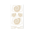 RMR Laser Texture Paper - Fossil Shell Shapes - 50 x 89mm