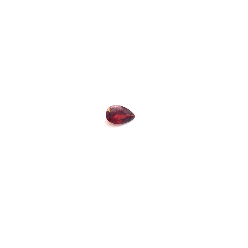 Lab Created Gemstone - Garnet Pear - 201-LCGGP