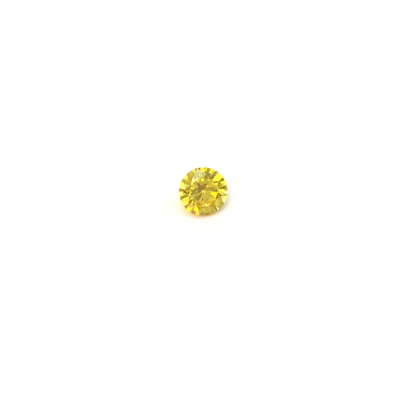 Lab Created Gemstone - Dark Yellow Round