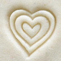 Acrylic Stamp (KS) - Triple Heart - 10mm