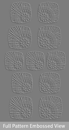 RMR Laser Texture Paper - Mikel's Flower - 50 x 89mm