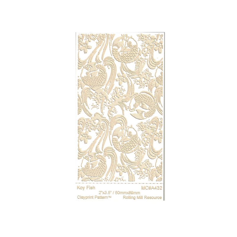 RMR Laser Texture Paper - Koy Fish - 50 x 89mm