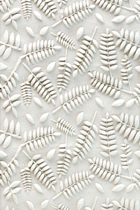 Acrylic Texture Small Roller (KTR) - Fern Leaves - 5cm