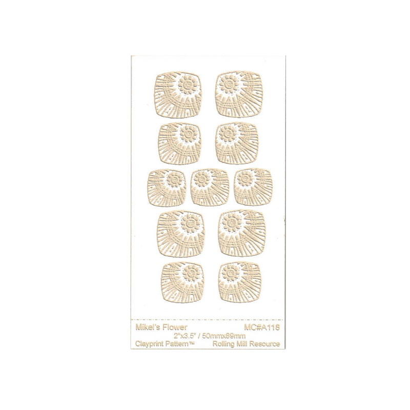 RMR Laser Texture Paper - Mikel's Flower - 50 x 89mm