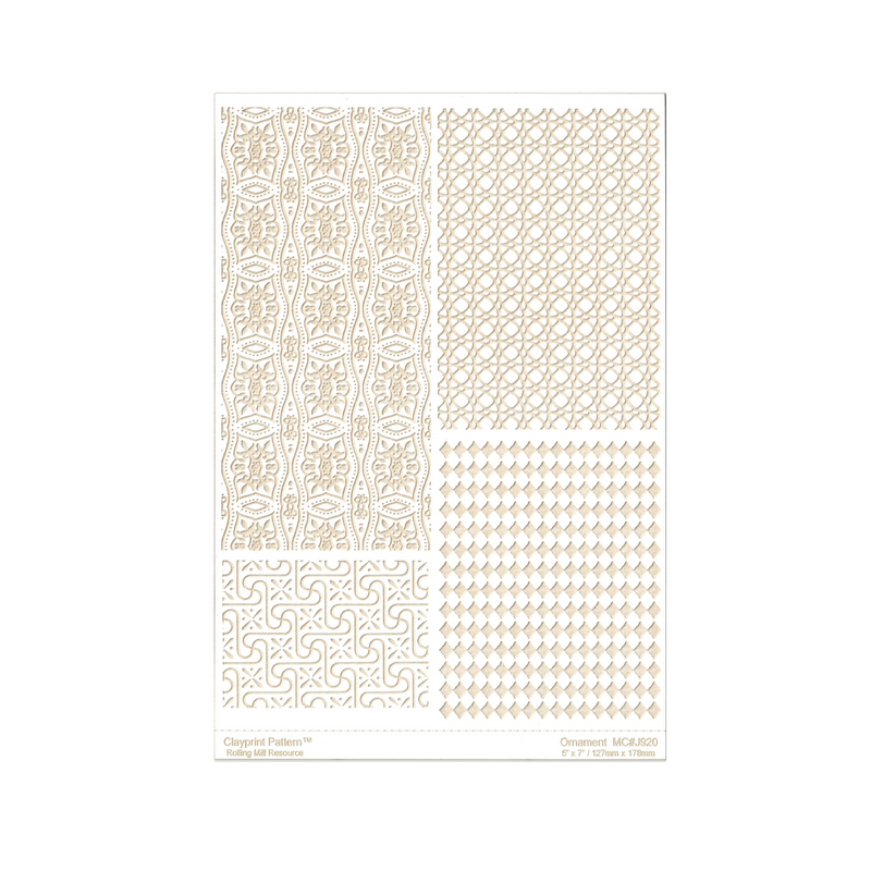 RMR Laser Texture Paper - Ornament - 127 x 178mm