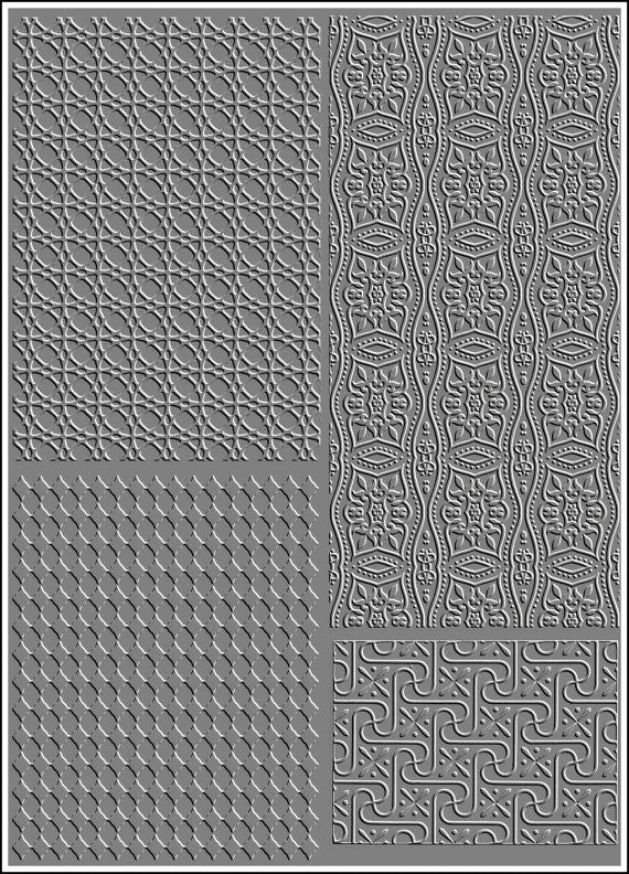RMR Laser Texture Paper - Ornament - 127 x 178mm