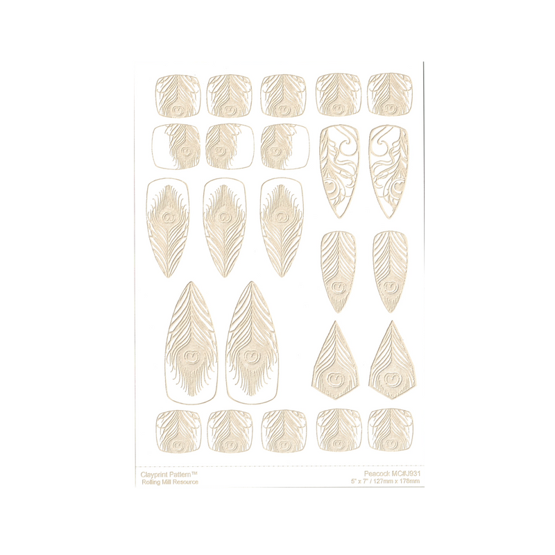 RMR Laser Texture Paper - Peacock - 127 x 178mm