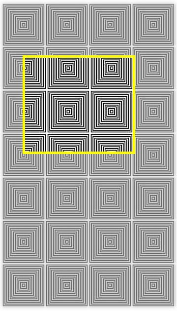 RMR Laser Texture Paper - Repeating Squares - 50 x 89mm