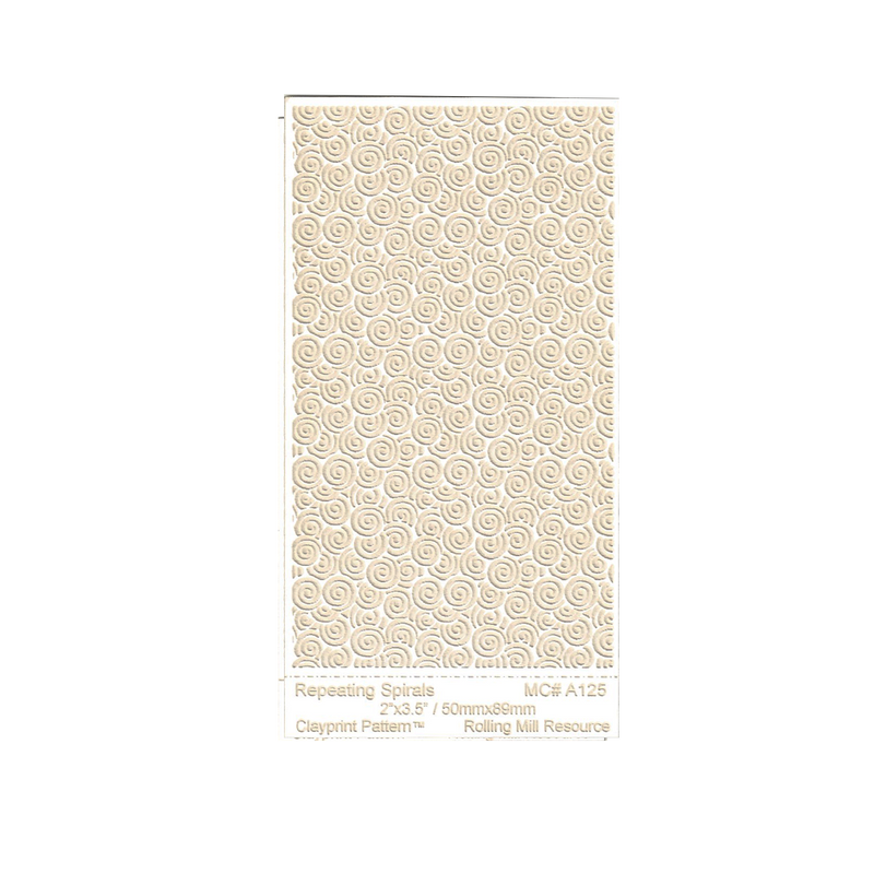 RMR Laser Texture Paper - Repeating Spirals - 50 x 89mm