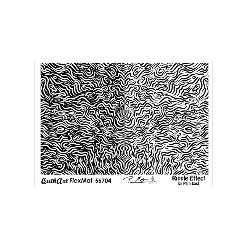 Pam East FlexMat Texture Stamp - Ripple Effect