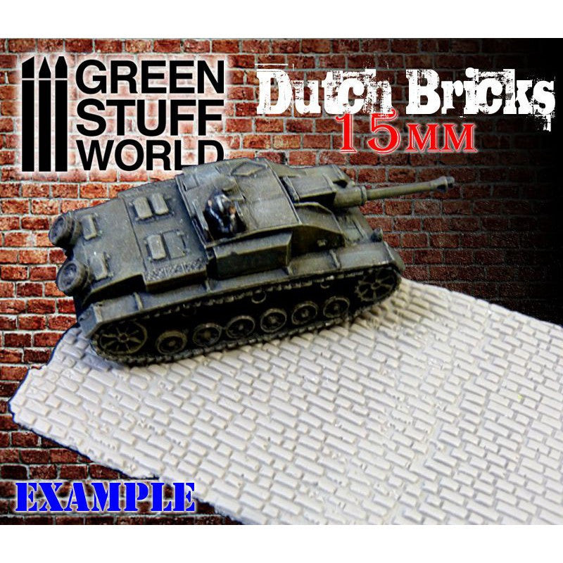 Rolling pin dutch brick texture example