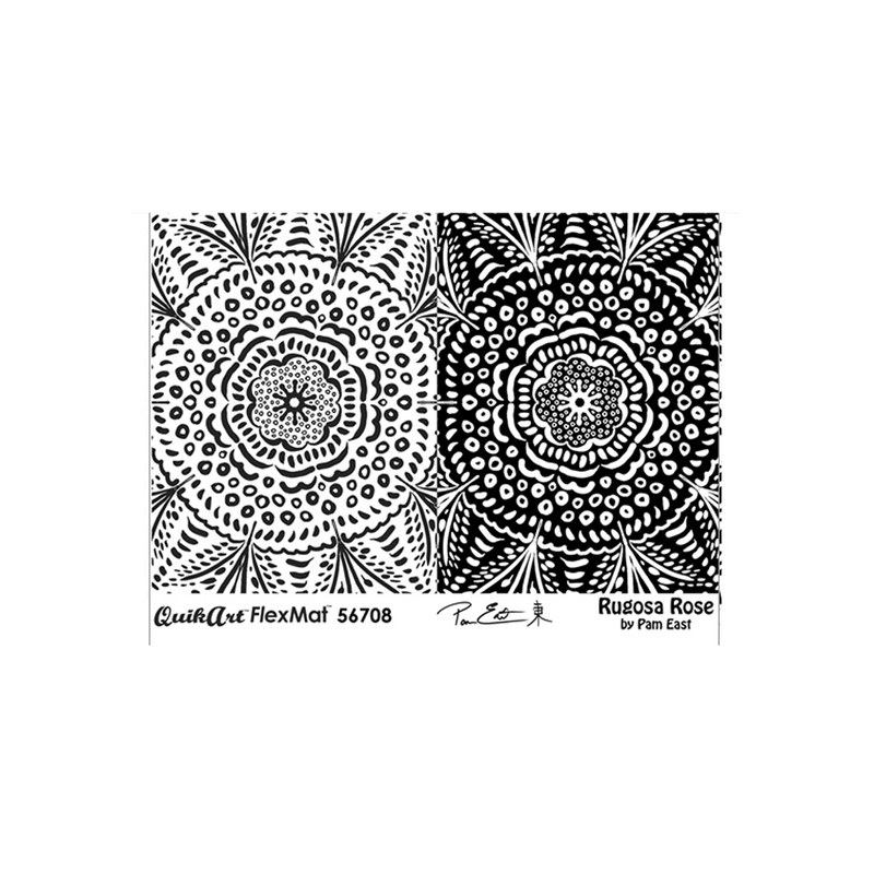 Pam East FlexMat Texture Stamp - Rugosa Rose