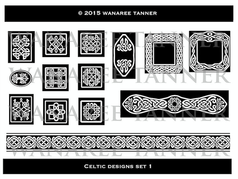 Wanaree Tanner Signature Texture Plate - Celtic 1 - Panels & Frames