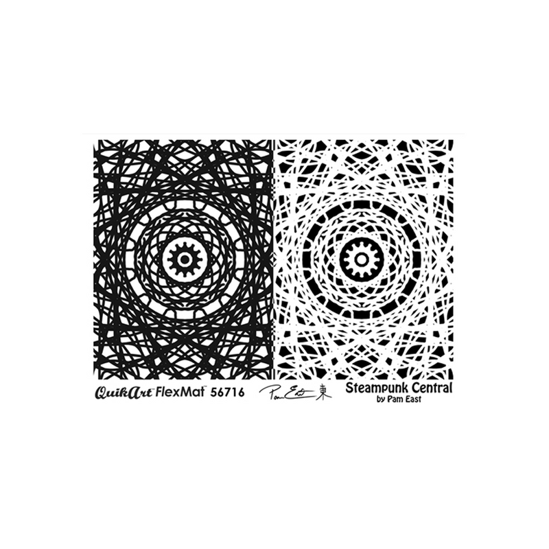 Pam East FlexMat Texture Stamp - Steampunk Central