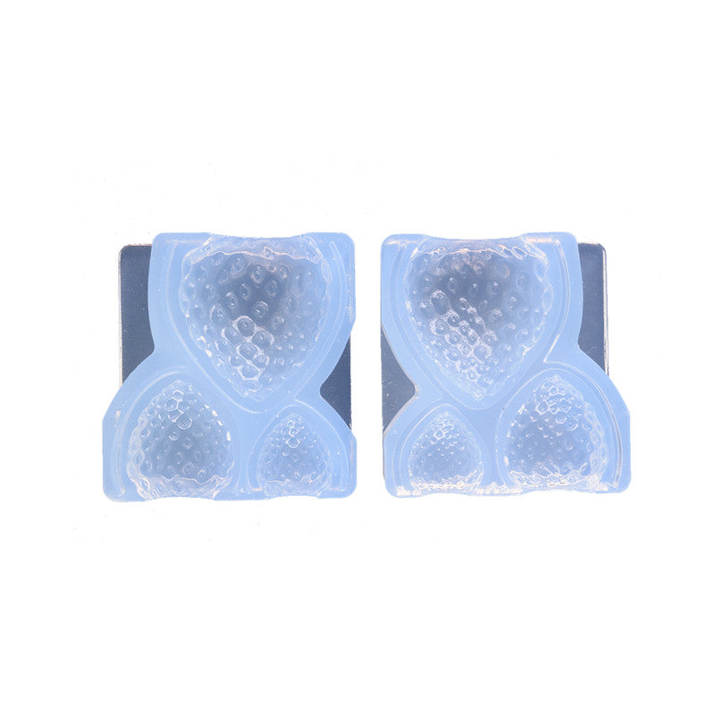 Silicone Mould - Fruit Jewellery making- Strawberries Double Sided