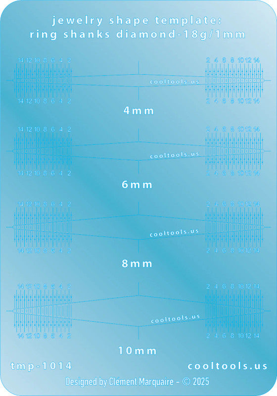 TMP-1014 diamond ring shank template