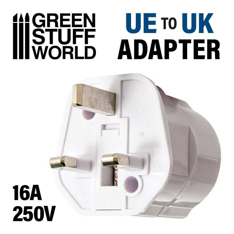 Mains Plug Adapter/Converter - EU to UK